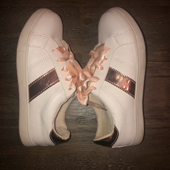 Justice Girl’s Sneakers Leather Size 5 - Picture 6 of 9